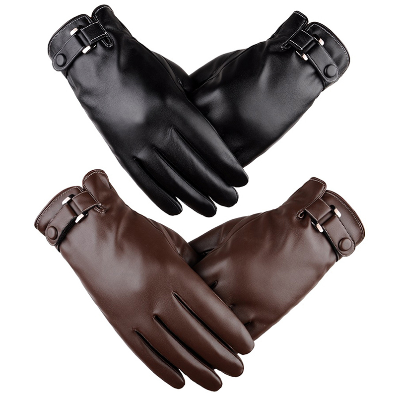 Gardening Glove Waterproof - Cycling Pu Leather Gloves Windproof Waterproof