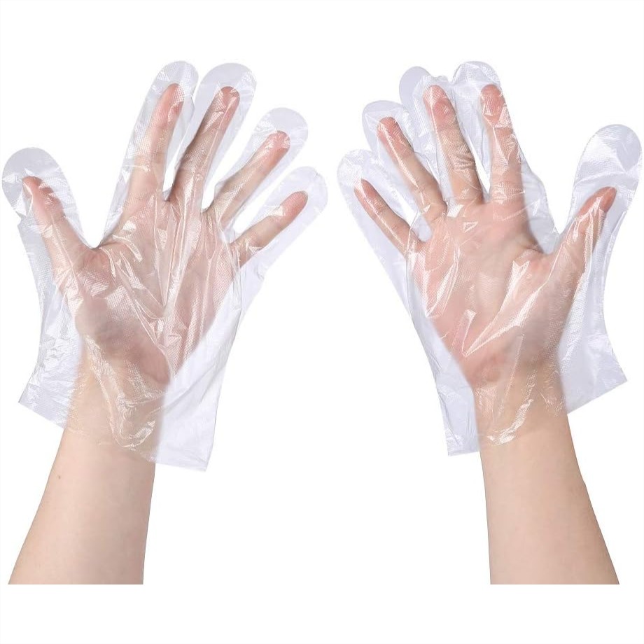 100 Pcs Plastic Disposable Glo - Rubber Glove Cleaning reseña y precio