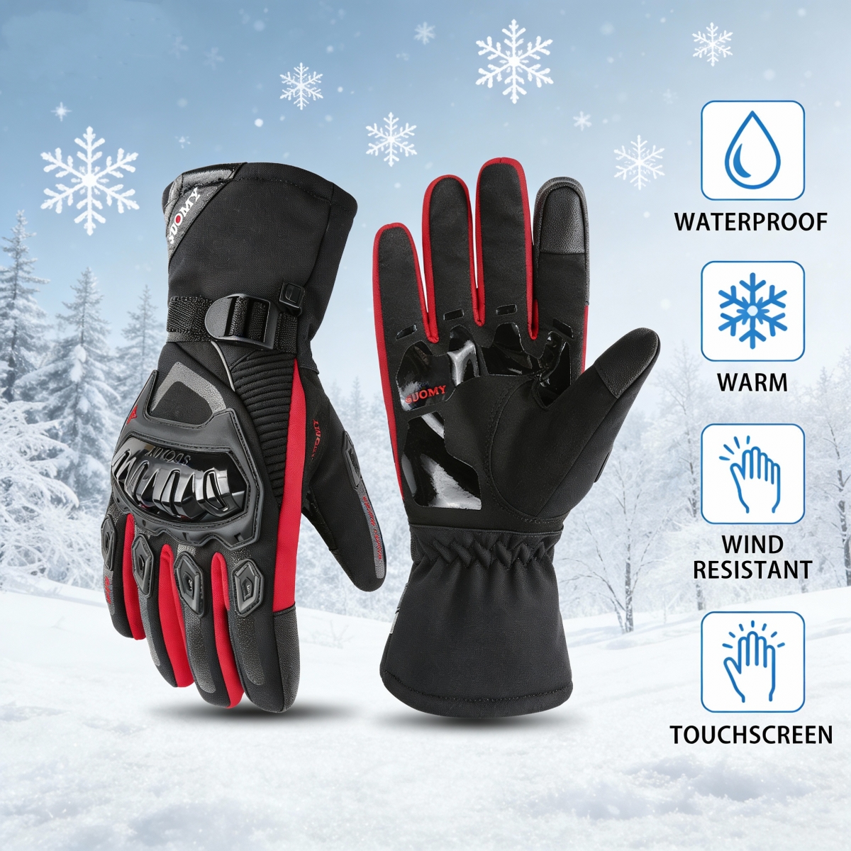 Winter Waterproof Motorcycle G - Winter Glove Insulated reseña y precio
