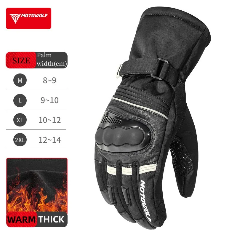 Motowolf Winter Motorcycle Glo - Ski Glove Waterproof reseña y precio