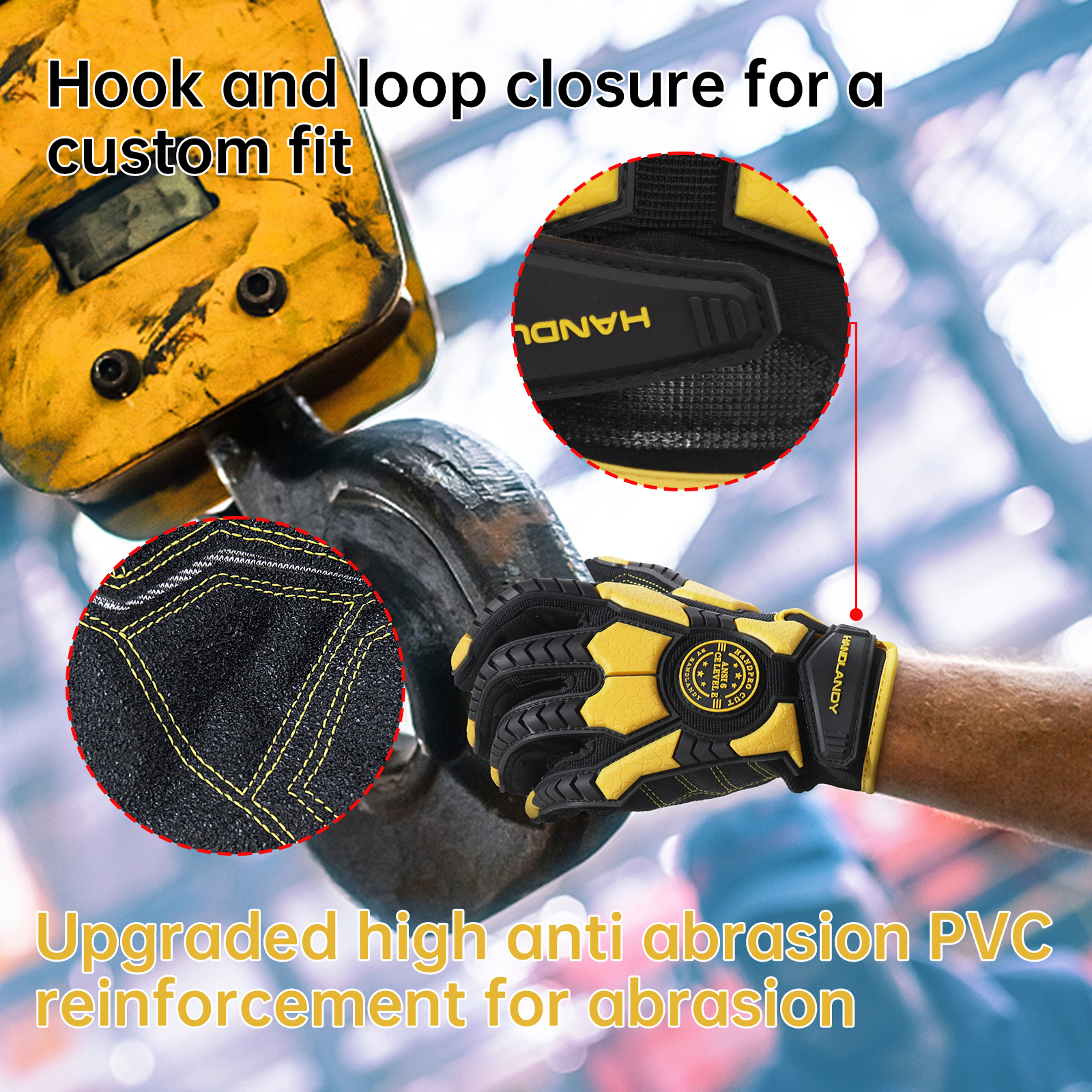 Heavy Duty Work Gloves, Cut 6  - Work Glove Impact reseña y precio