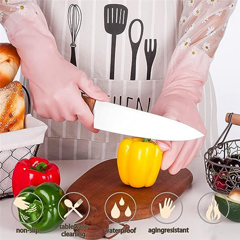 Dishwashing Cleaning Gloves 3  - Rubber Glove Cleaning reseña y precio