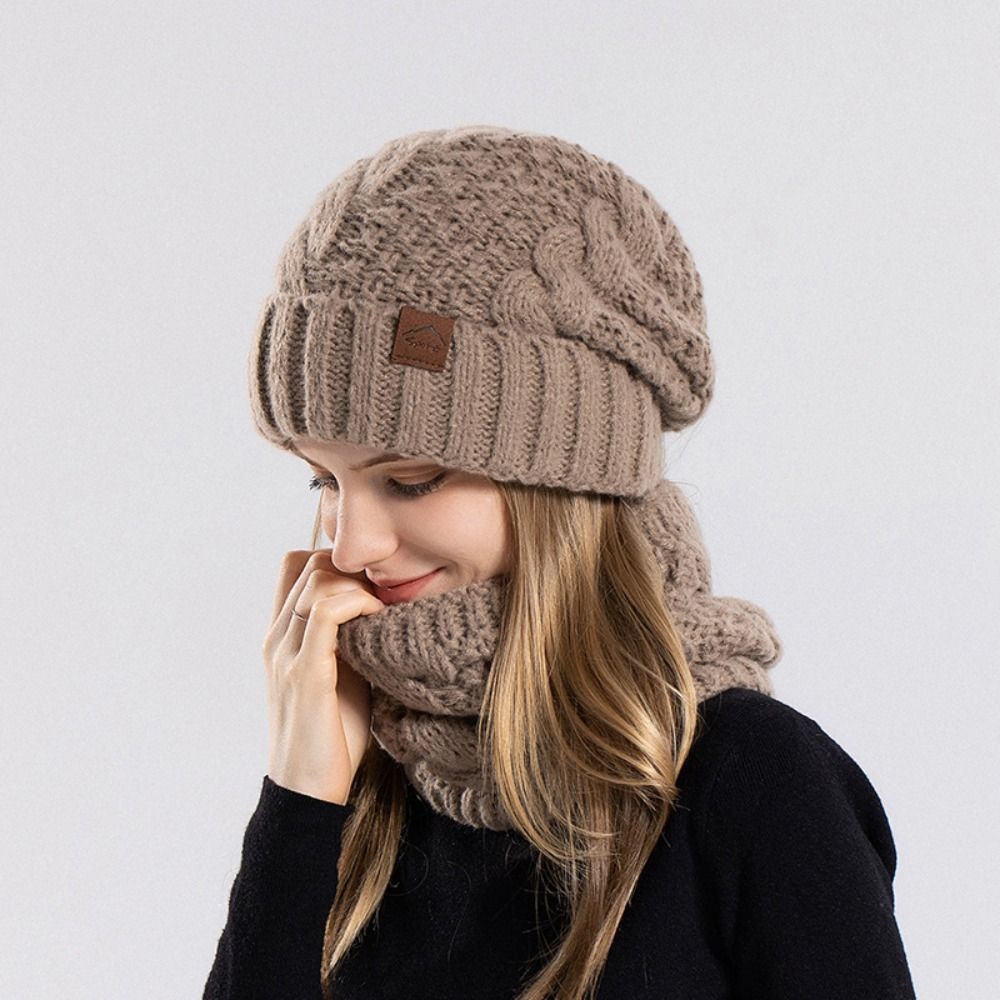 Soft Winter Beanie Hat Scarf S - Wool Glove Lined reseña y precio
