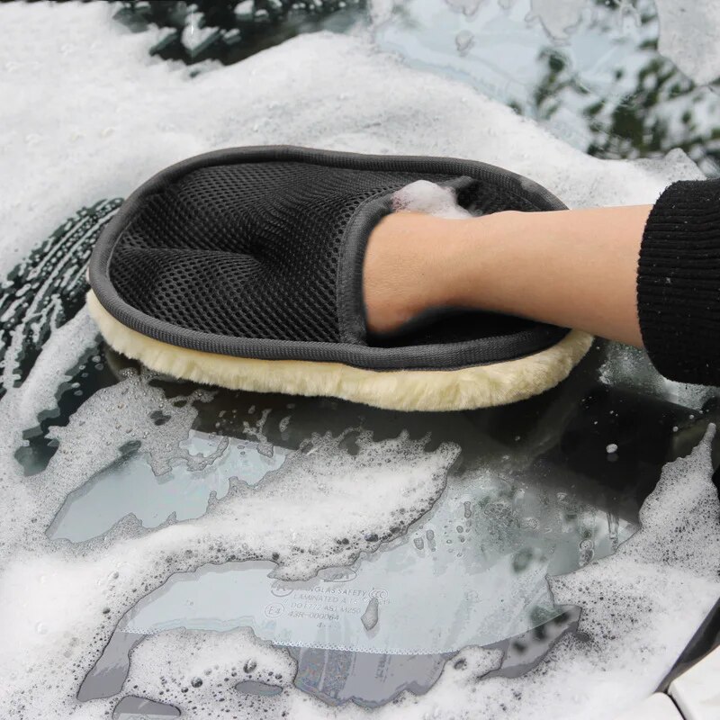 Car Wash Wool Gloves Thickened - Wool Glove Lined reseña y precio