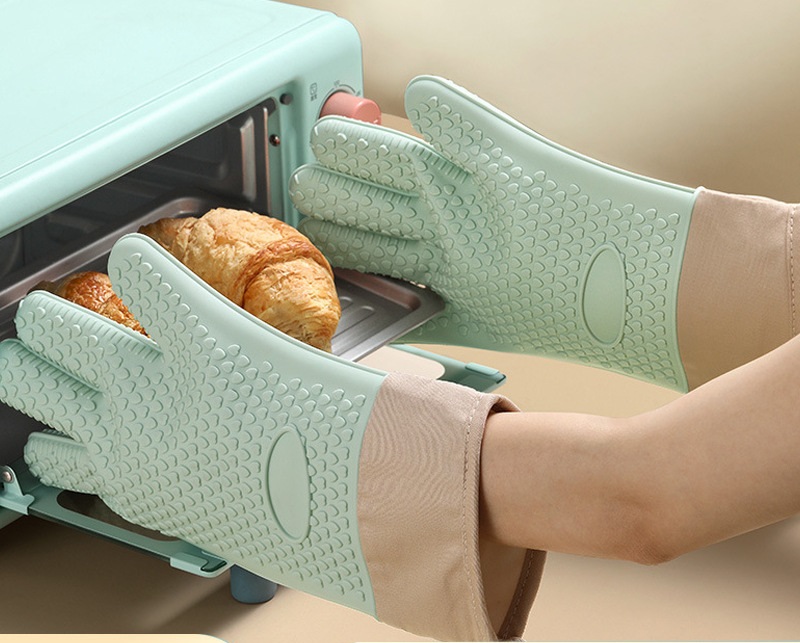 Non-slip Silicone Oven Mitts w - Oven Mitt Silicone reseña y precio