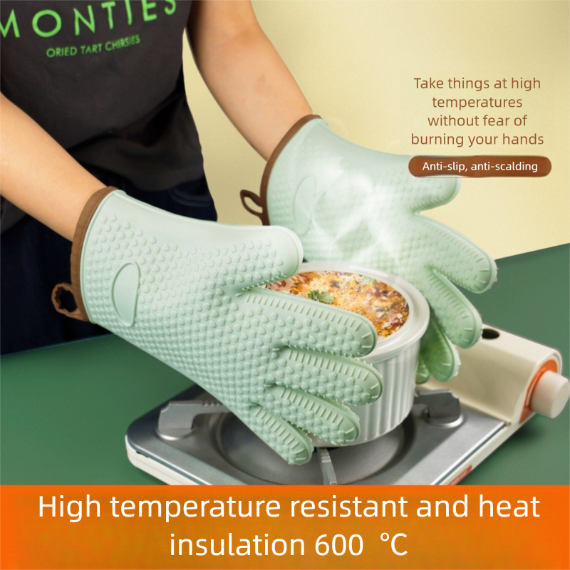 Non-slip Silicone Oven Mitts w - Oven Mitt Silicone reseña y precio