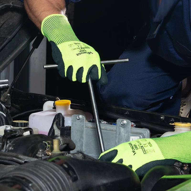 Wonder Grip Construction Glove - Nitrile Mechanic Glove reseña y precio