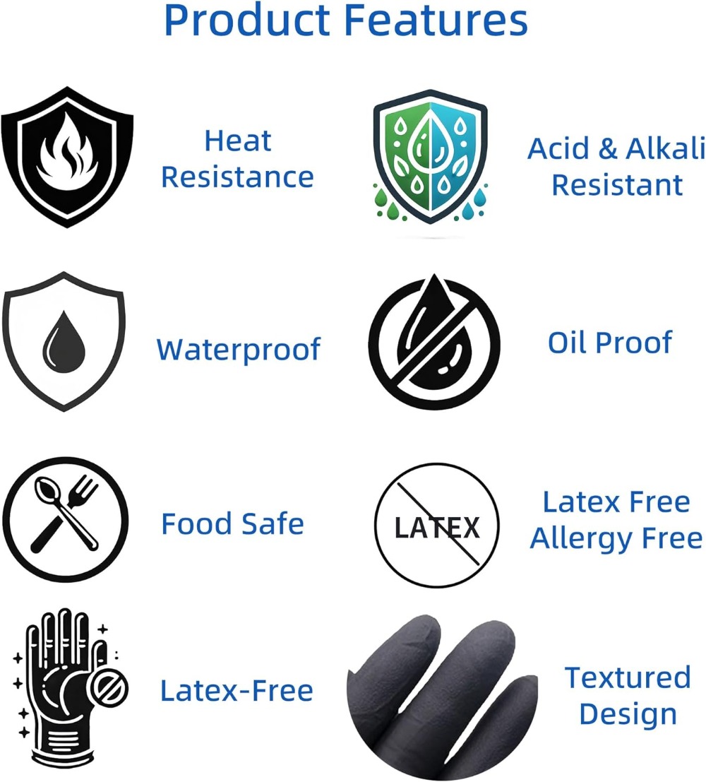 Heat Resistant BBQ Gloves: 4 R - Heat Resistant Glove reseña y precio
