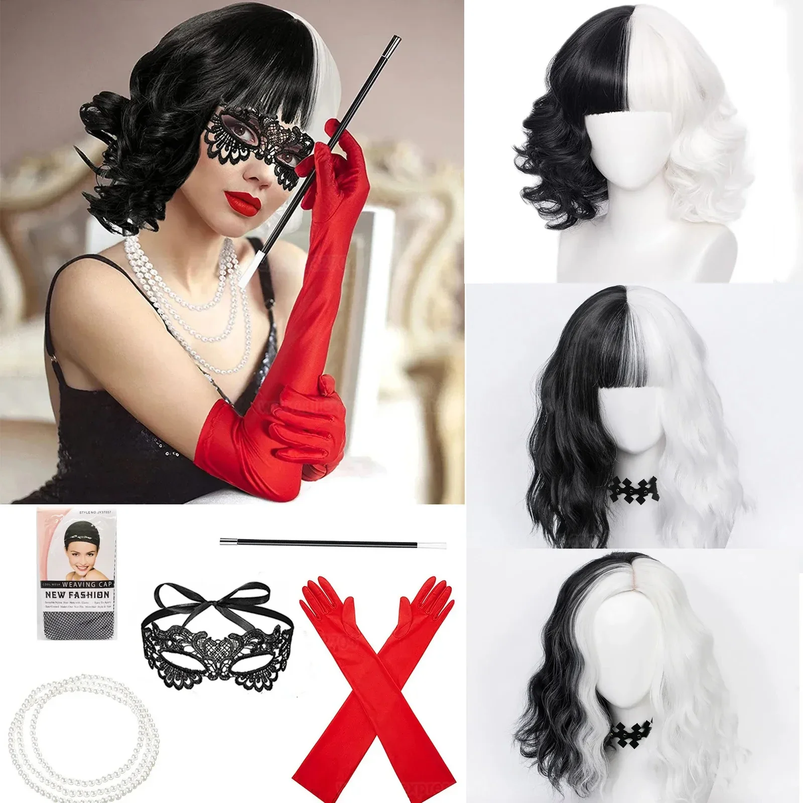Anime Cruella de Vil Cosplay W - Heat Resistant Glove reseña y precio