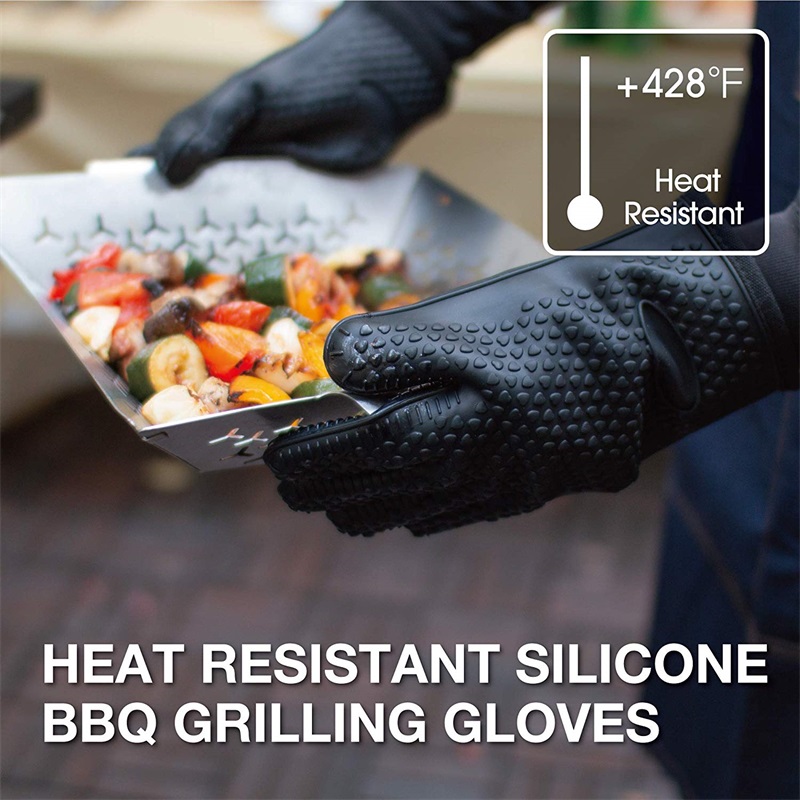 1/2Pcs Oven Mitts Baking Glove - Rubber Glove Cleaning reseña y precio