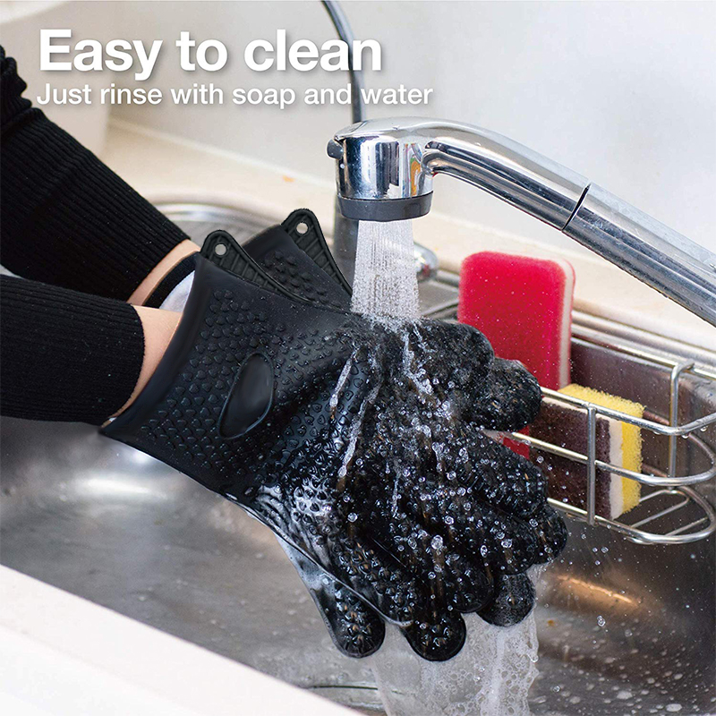 1/2Pcs Oven Mitts Baking Glove - Rubber Glove Cleaning reseña y precio