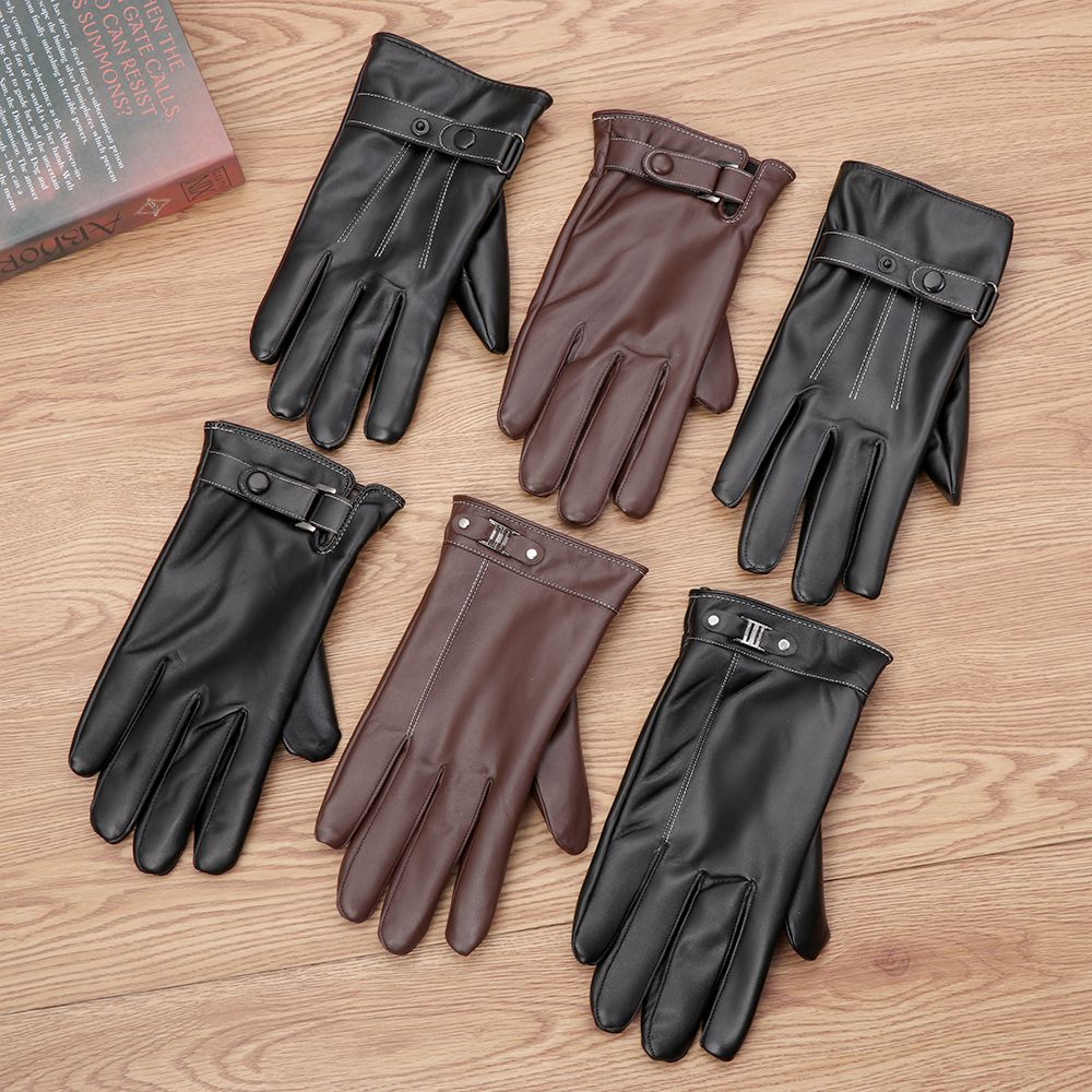Men's Fleece Thermal Leather G - Leather Driving Glove reseña y precio