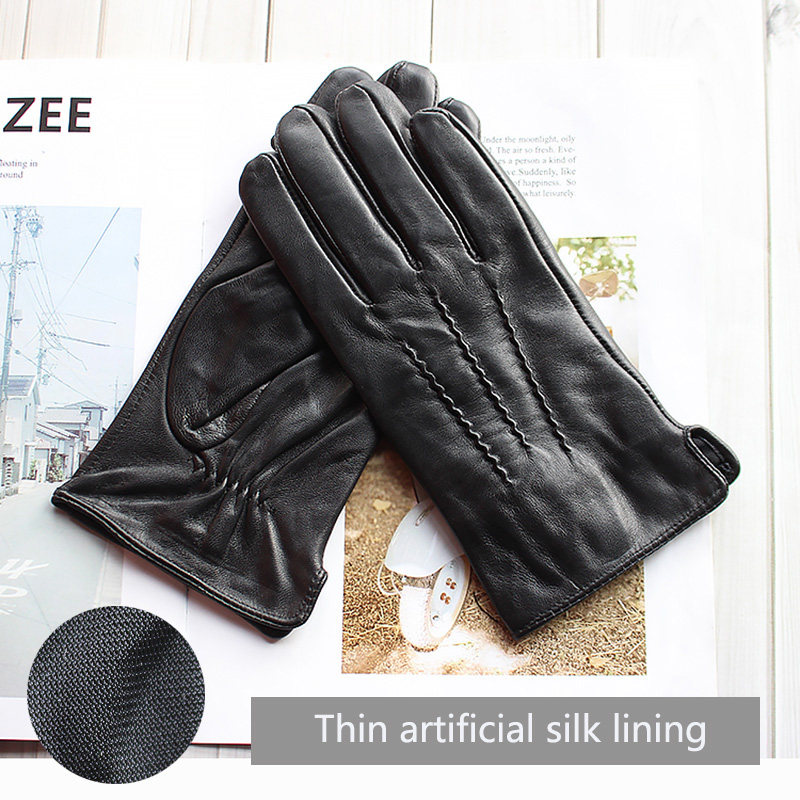 Autumn Thin Sheepskin Leather  - Leather Driving Glove reseña y precio