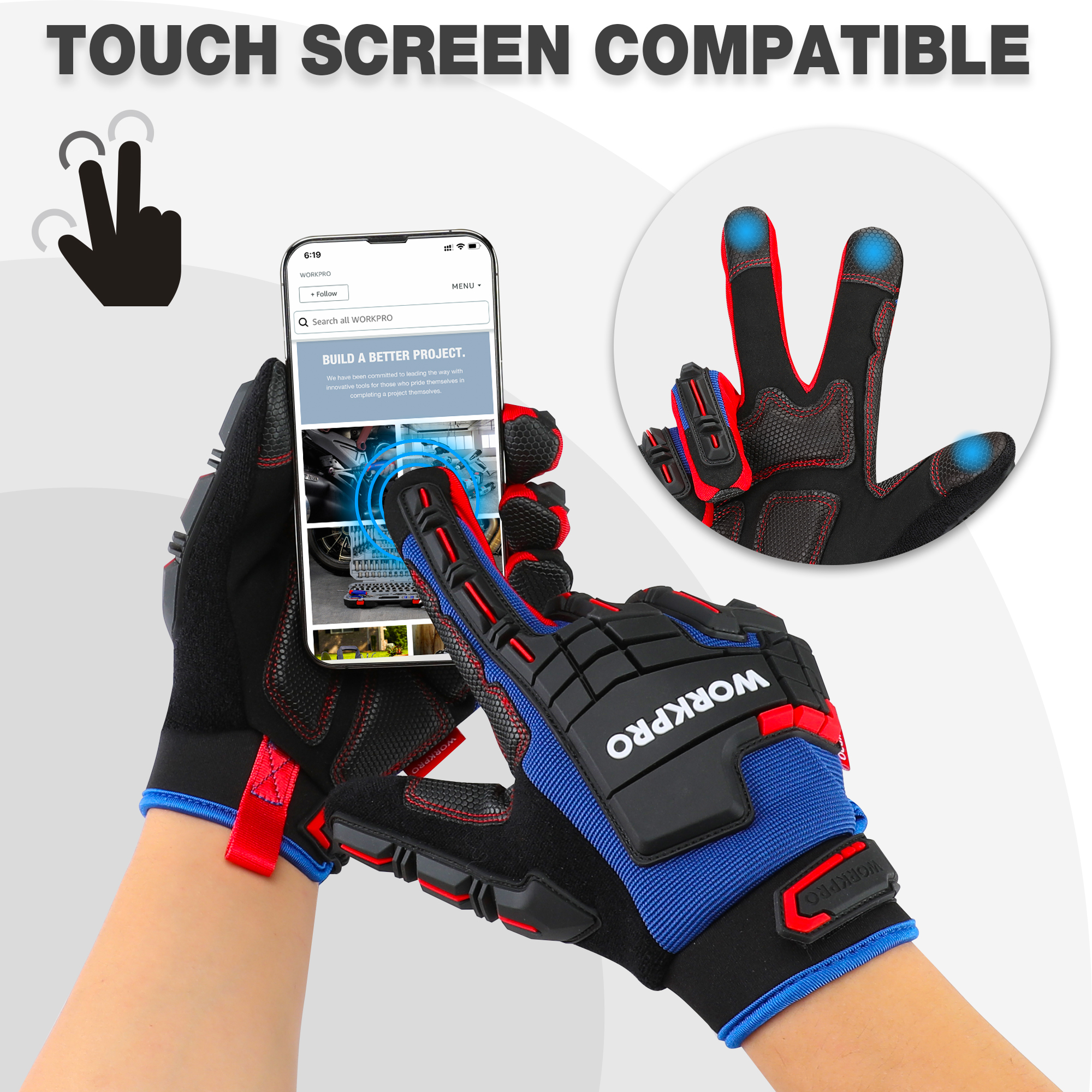 WORKPRO Heavy-duty Work Gloves - Work Glove Impact reseña y precio
