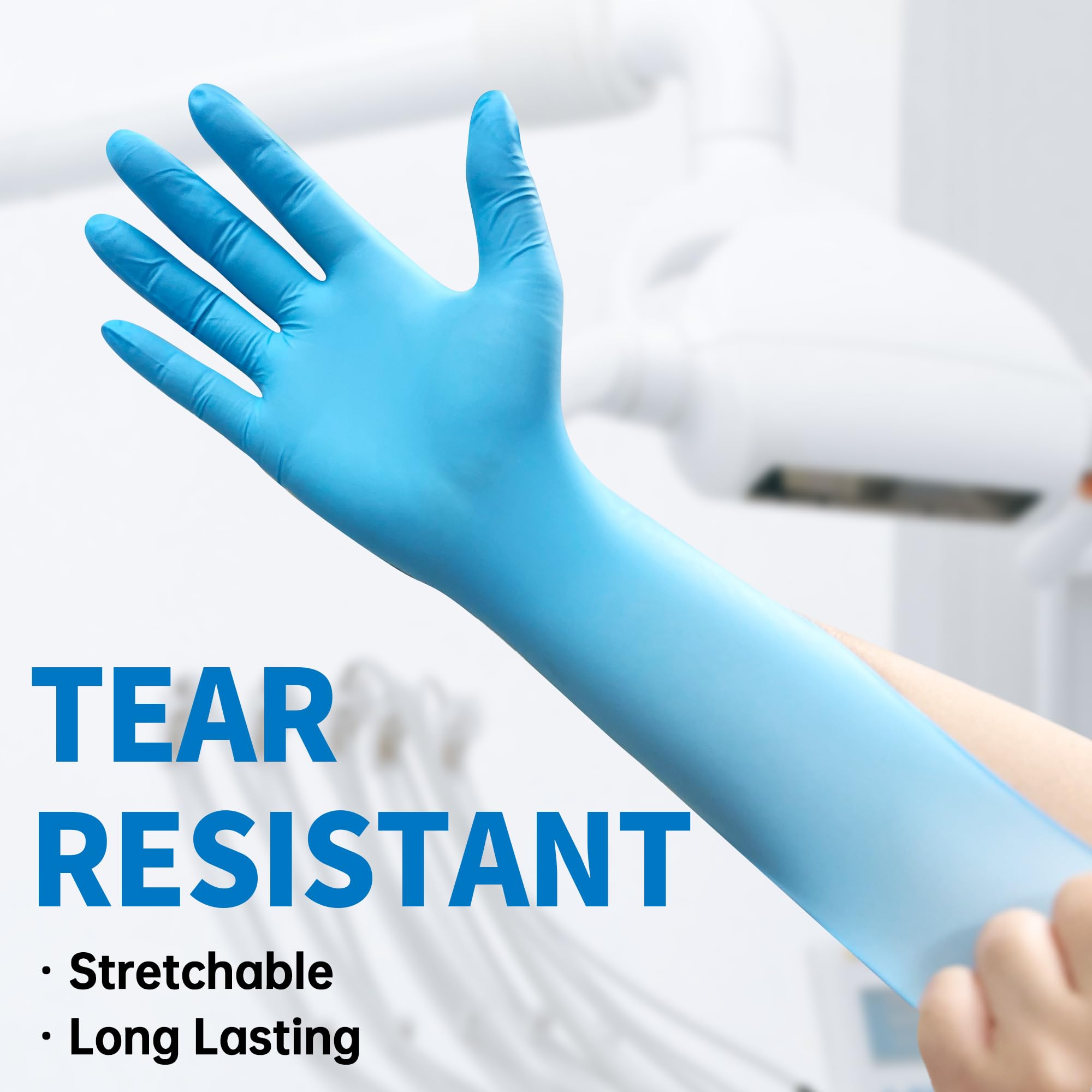 Blue Nitrile Disposable Exam G - Exam Glove Nitrile reseña y precio
