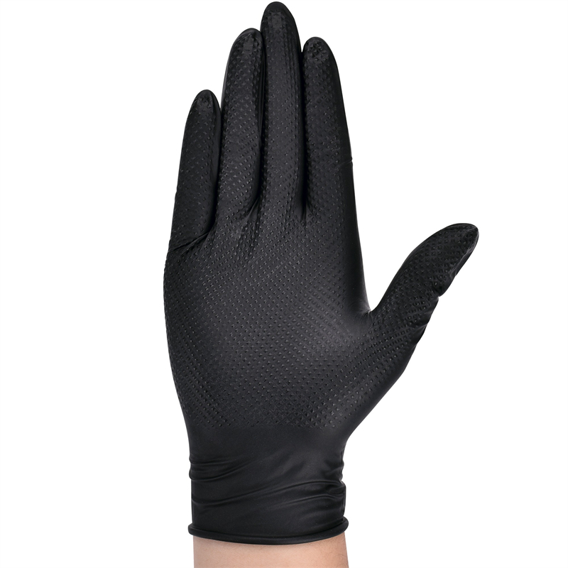 Heavy Duty Black Nitrile Glove - Nitrile Mechanic Glove reseña y precio