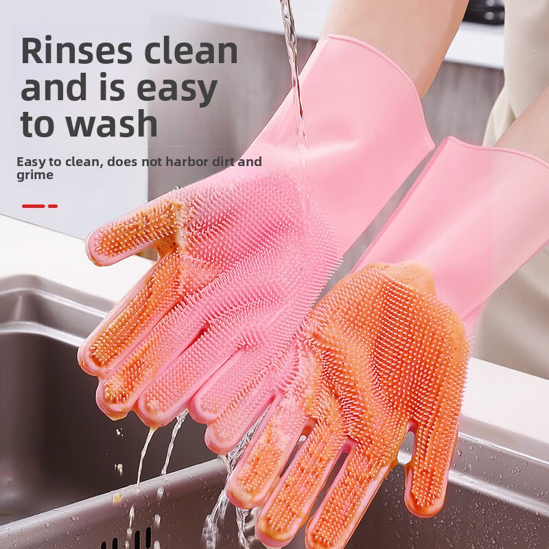 Silicone dishwashing gloves, m - Dish Glove Rubber reseña y precio