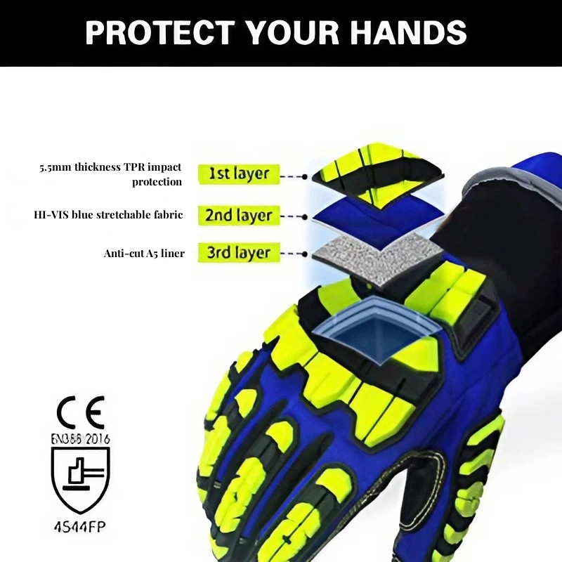 XYEHS ANSI CUT A5 Rescue Extri - Work Glove Impact reseña y precio