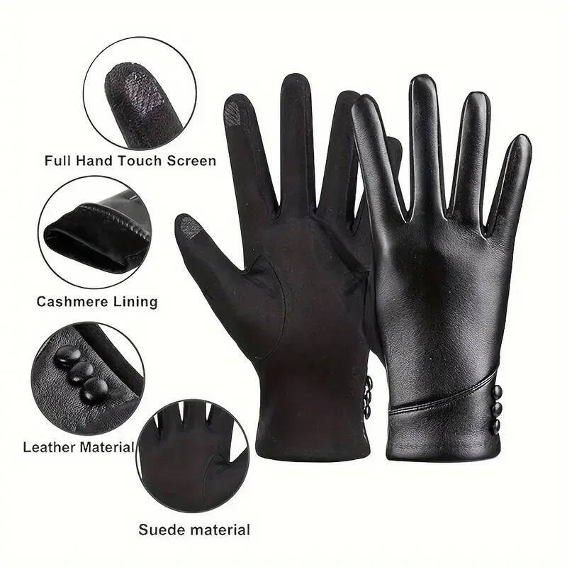 Women Gloves Touch Screen Wool - Wool Glove Lined reseña y precio
