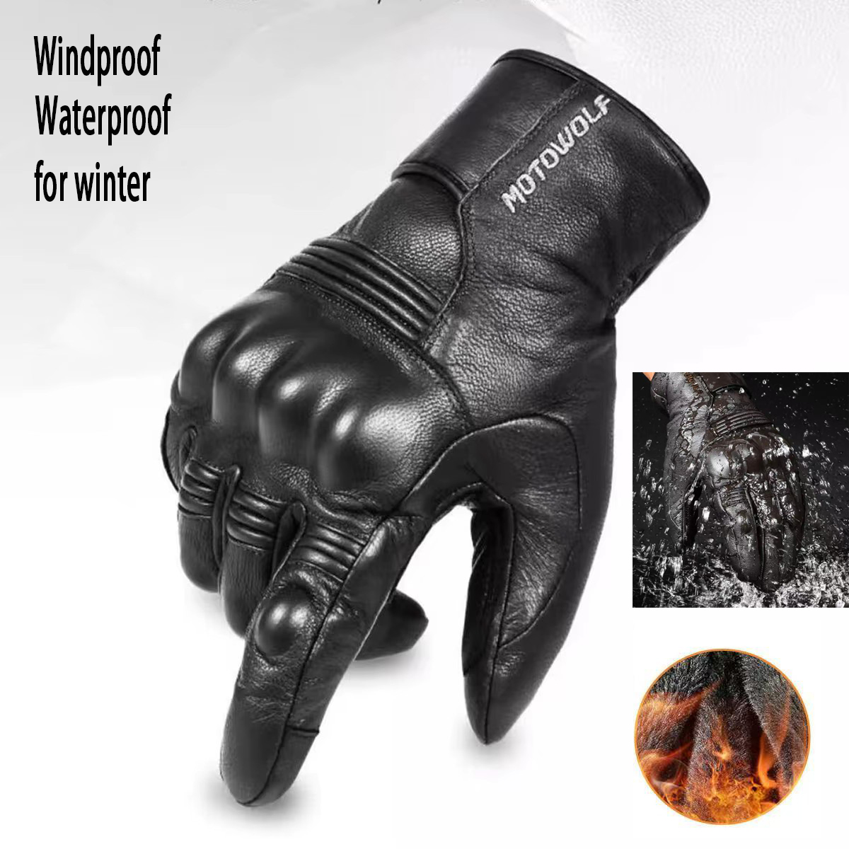 Leather Motorcycle Gloves Men' - Motorcycle Glove Knuckle reseña y precio
