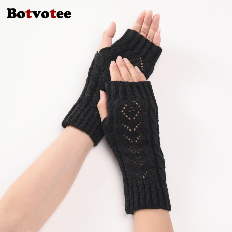 Botvotee Y2k Accessories Free  - Fingerless Glove Knit reseña y precio