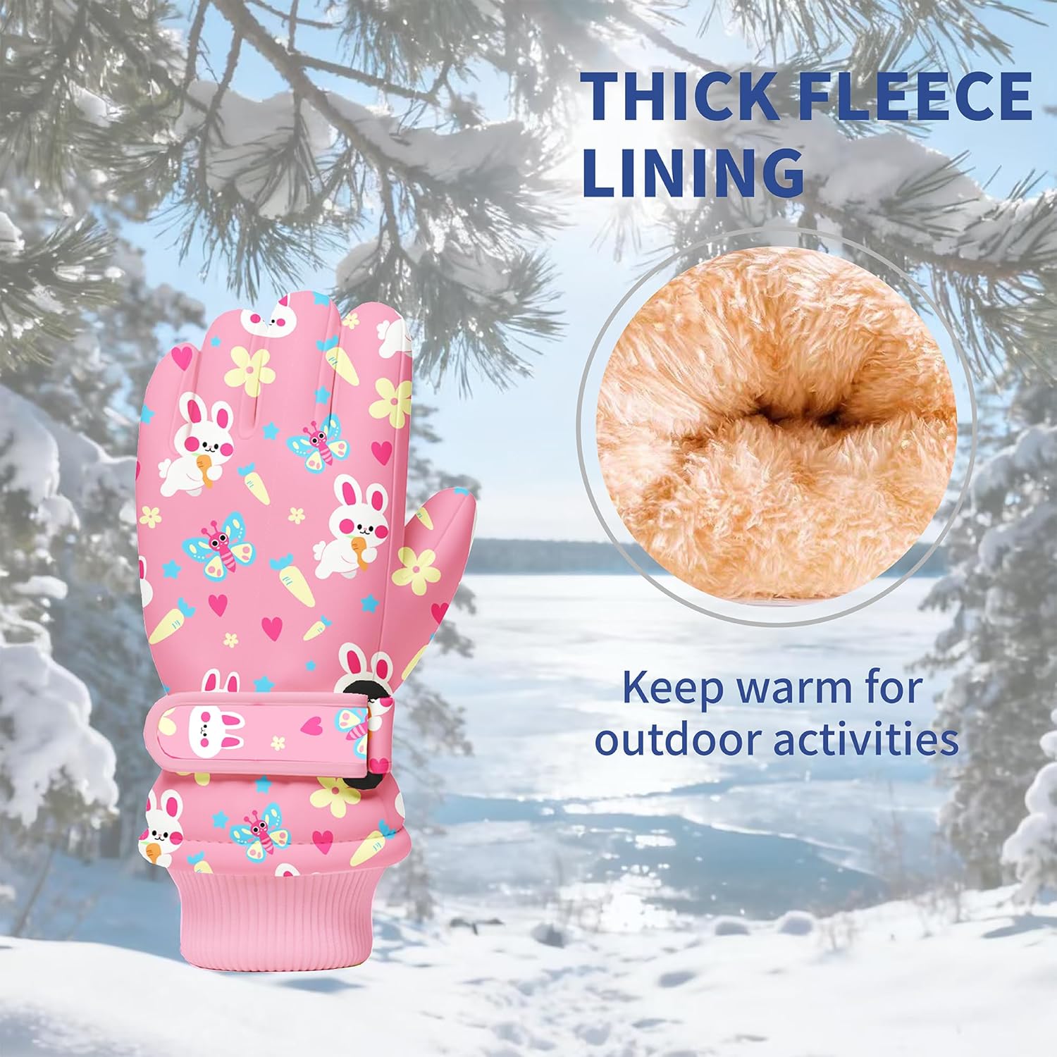 Kids Winter Snow Gloves, Water - Winter Glove Insulated reseña y precio
