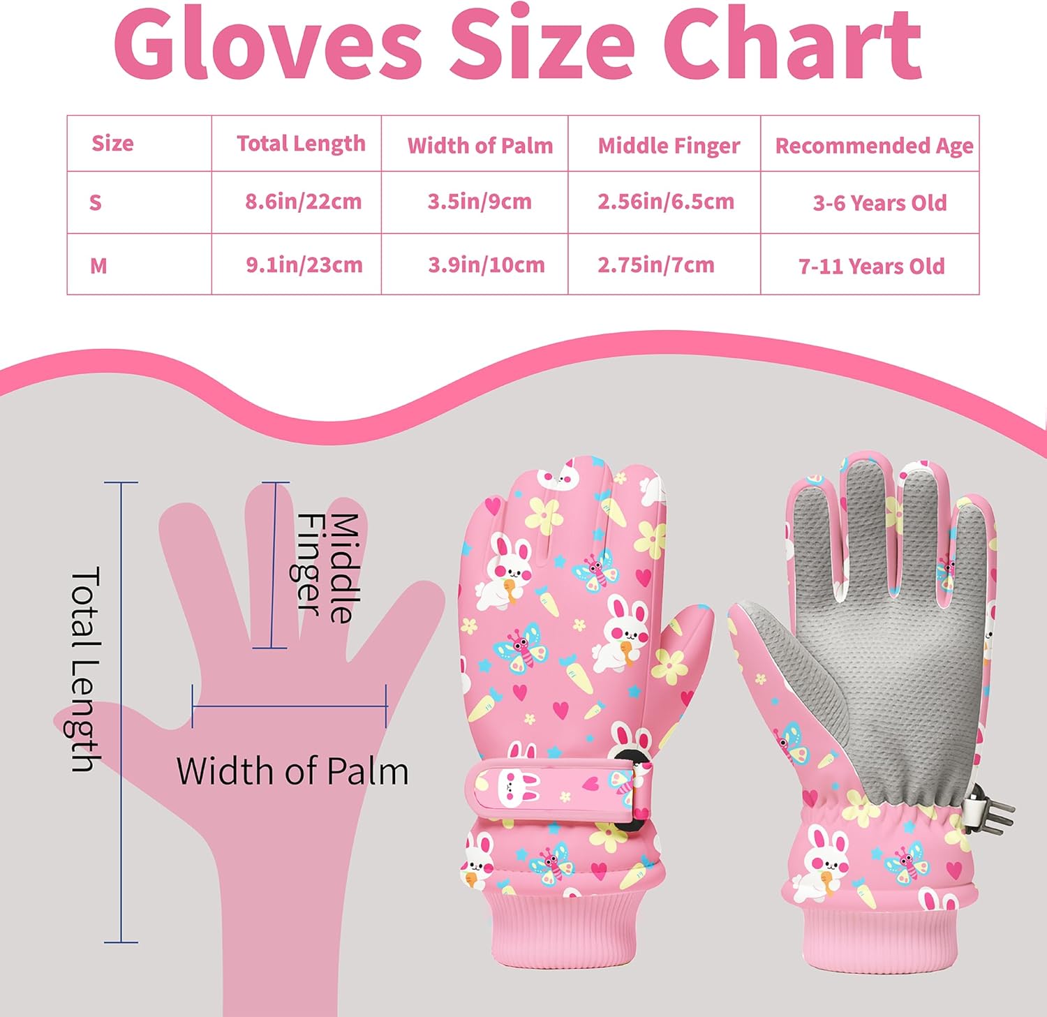 Kids Winter Snow Gloves, Water - Winter Glove Insulated reseña y precio