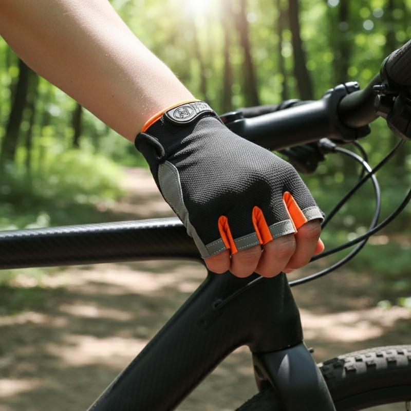 Half Finger Cycling Gloves Men - Fingerless Glove Knit reseña y precio