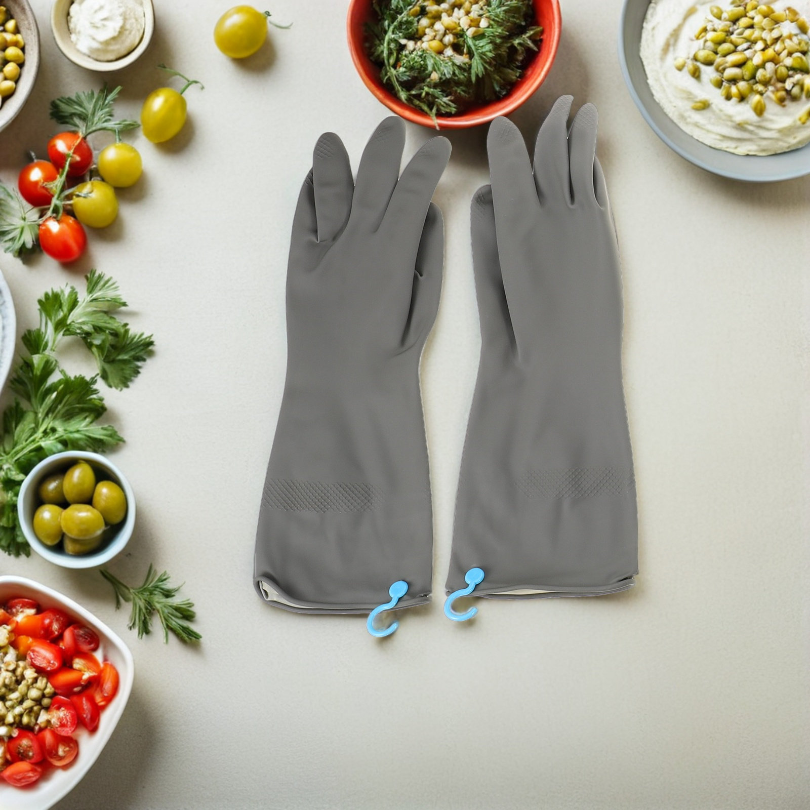 3Pairs Dish Washing Gloves Non - Dish Glove Rubber reseña y precio