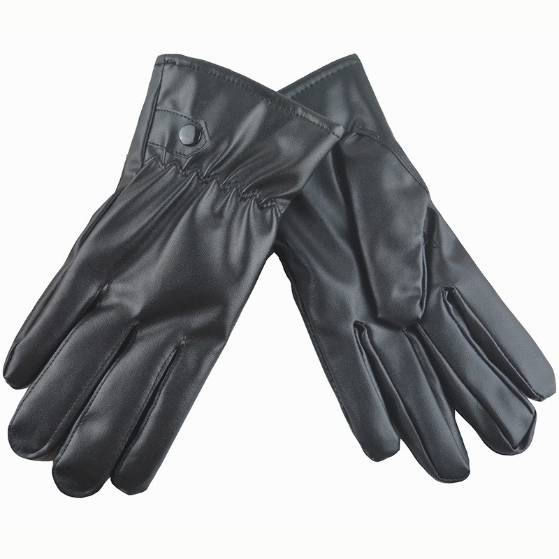 Winter Fashion Black PU Leathe - Leather Driving Glove reseña y precio