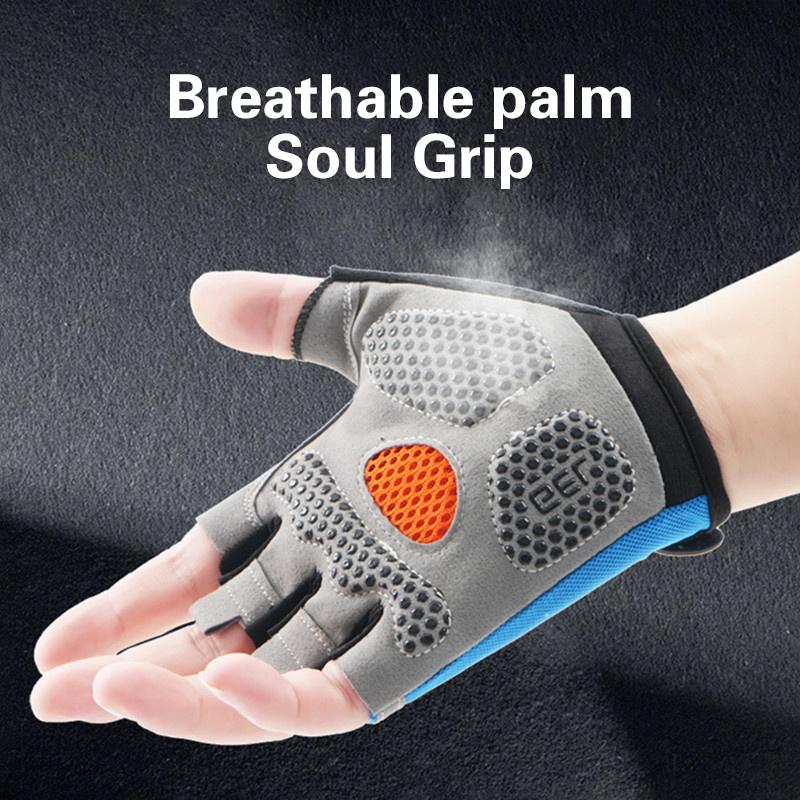 Half Finger Cycling Gloves Men - Fingerless Glove Knit reseña y precio
