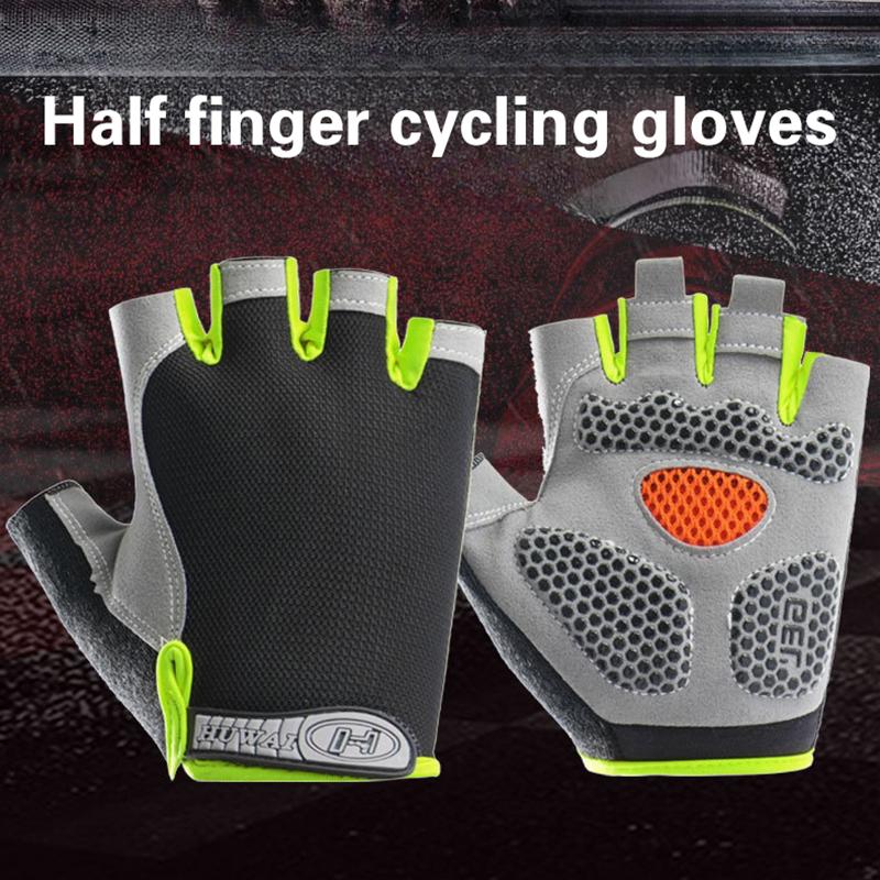 Half Finger Cycling Gloves Men - Fingerless Glove Knit reseña y precio