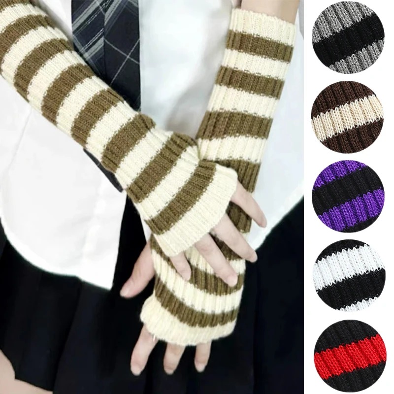 Women's Knitted Fingerless Arm - Fingerless Glove Knit reseña y precio