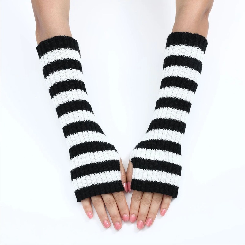 Women's Knitted Fingerless Arm - Fingerless Glove Knit reseña y precio