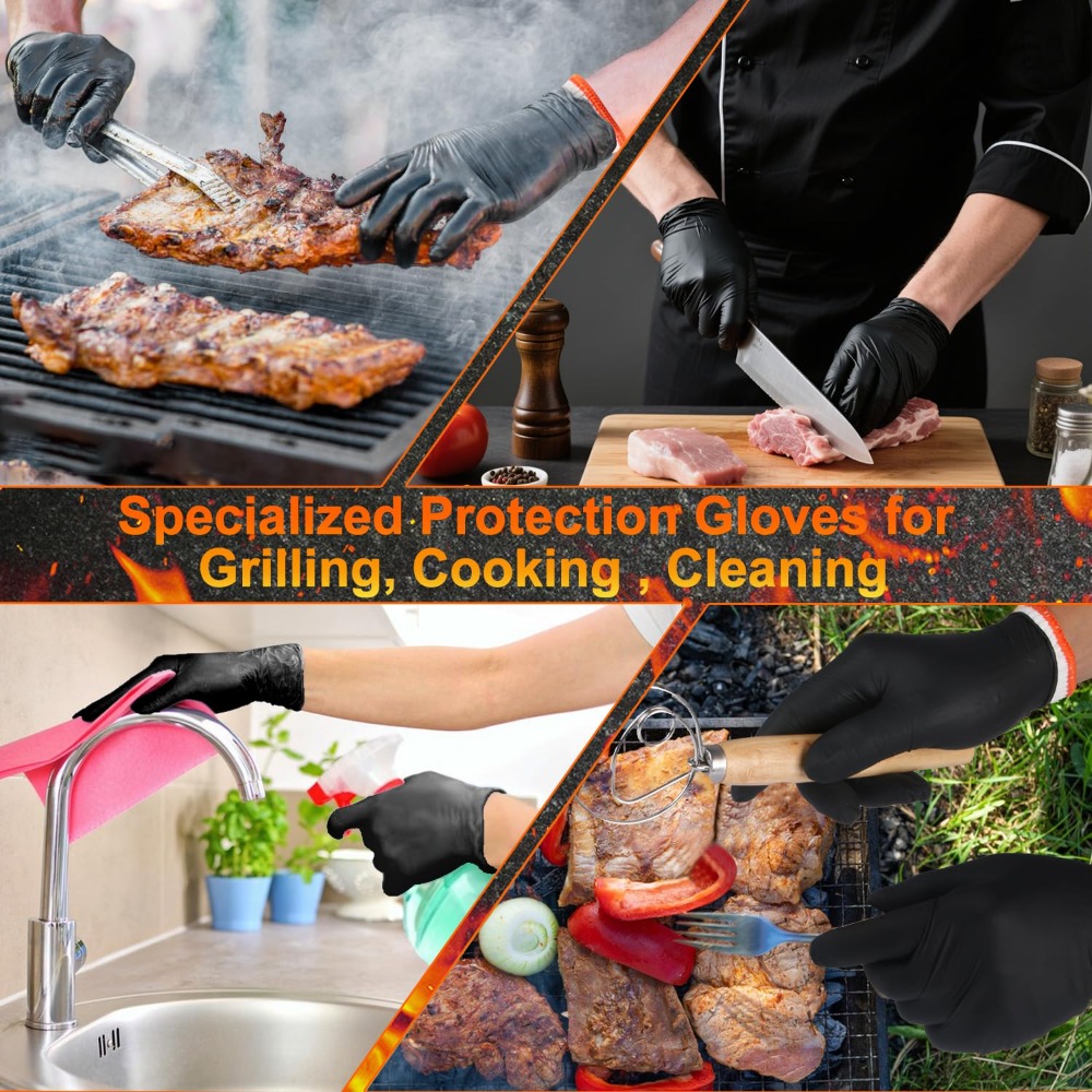 Disposable BBQ Gloves 100 Pack - Heat Resistant Glove reseña y precio