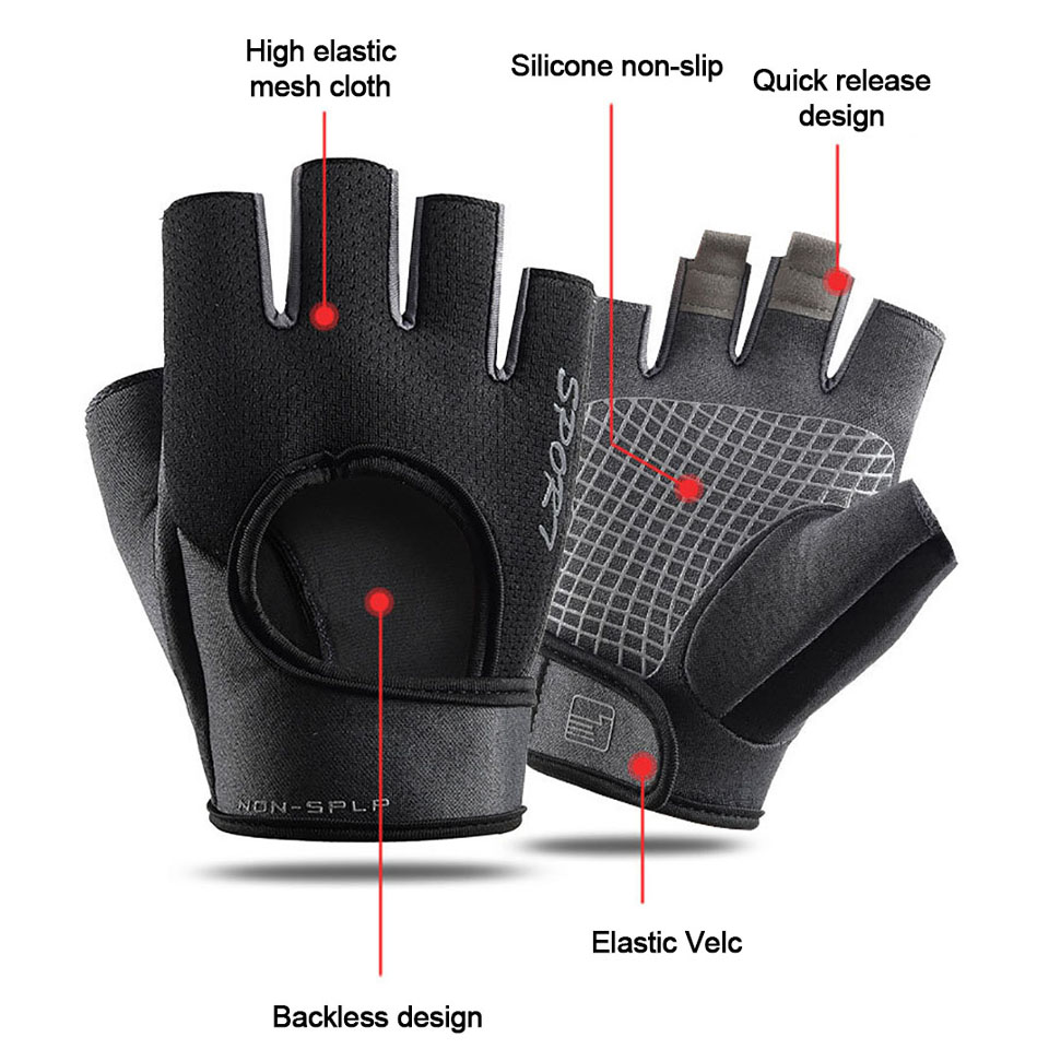 Cycling Sport Half Finger Glov - Workout Glove Gym reseña y precio