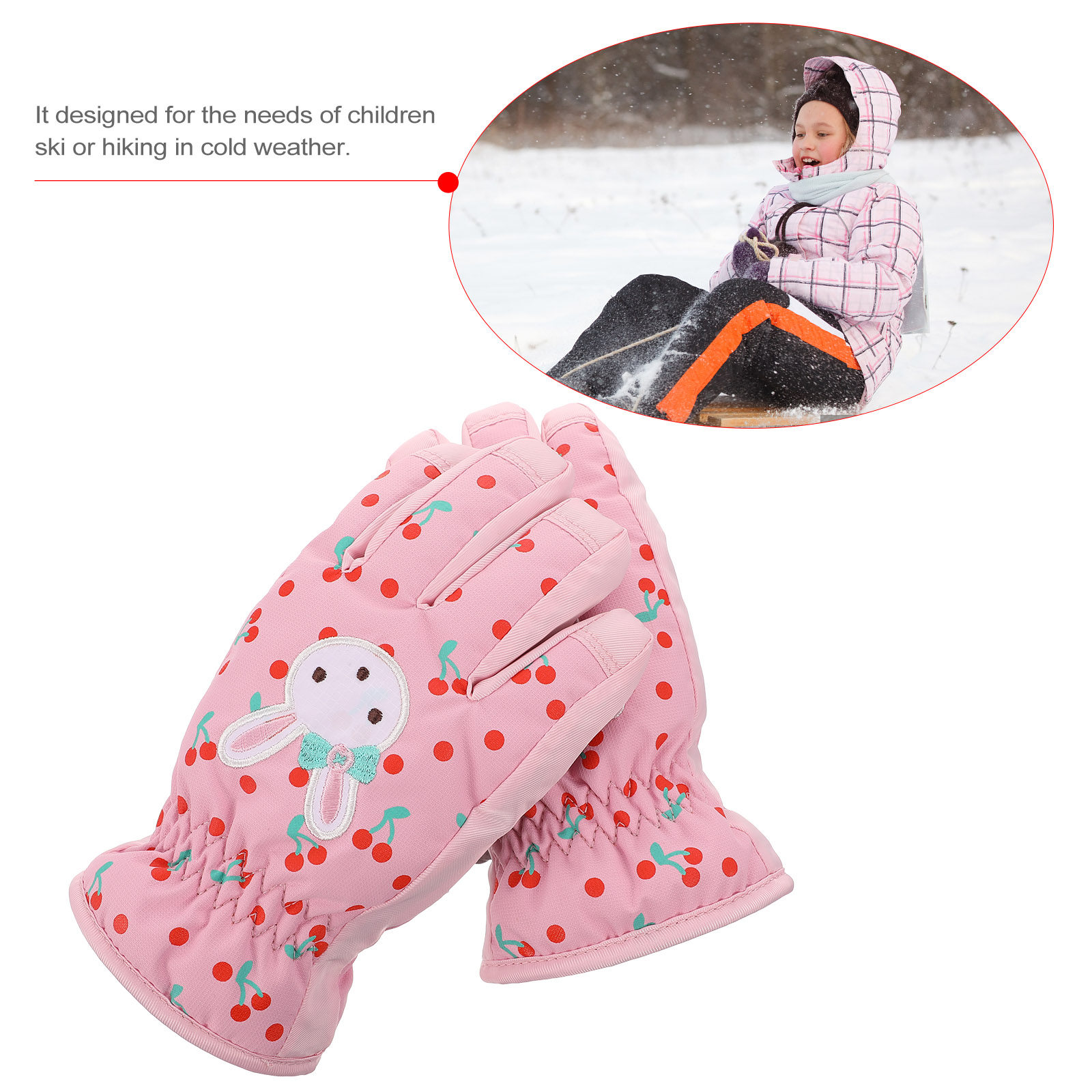 1Pair Children Ski Gloves Wate - Winter Glove Insulated reseña y precio