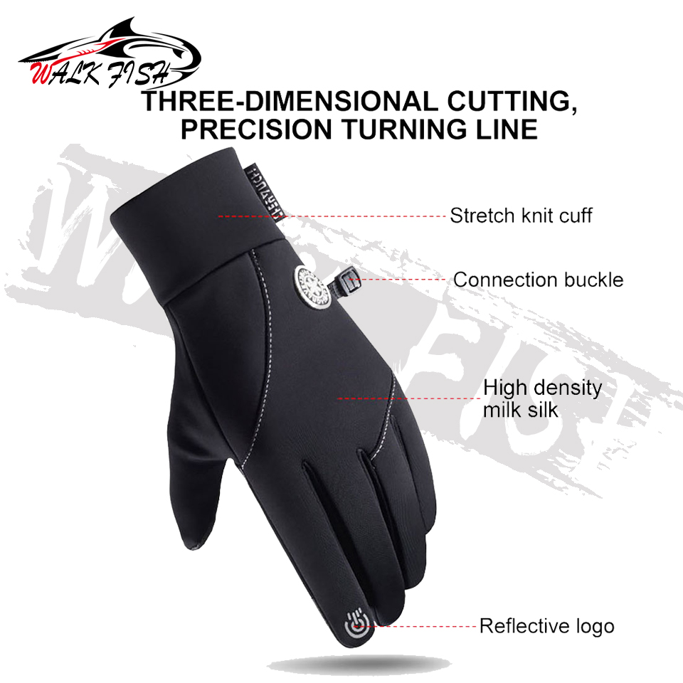 WALK FISH Winter Anti-slip Fis - Cycling Glove Padded reseña y precio