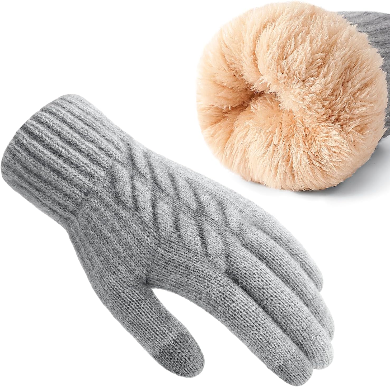 Winter Gloves – Thick Wool Fle - Winter Glove Insulated reseña y precio