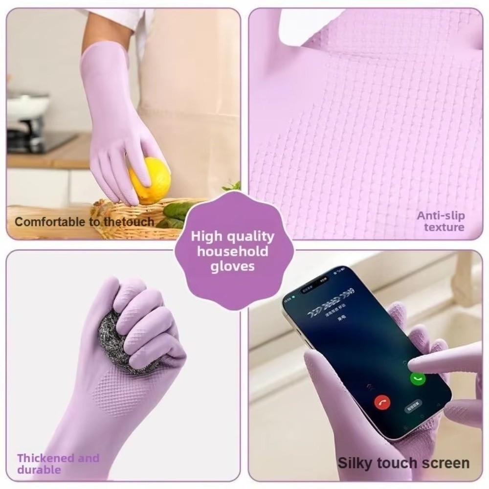 Latex Dish Washing Gloves with - Dish Glove Rubber reseña y precio