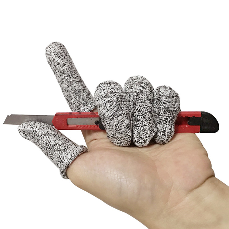 5pcs!  Anti-cut Finger Cots Le - Cut Resistant Glove reseña y precio