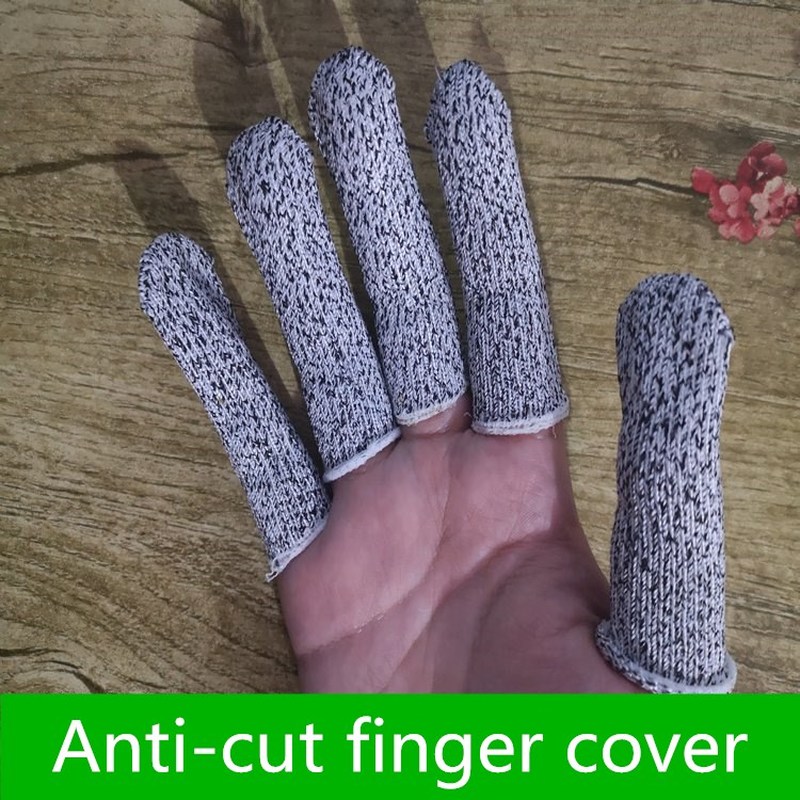5pcs!  Anti-cut Finger Cots Le - Cut Resistant Glove reseña y precio