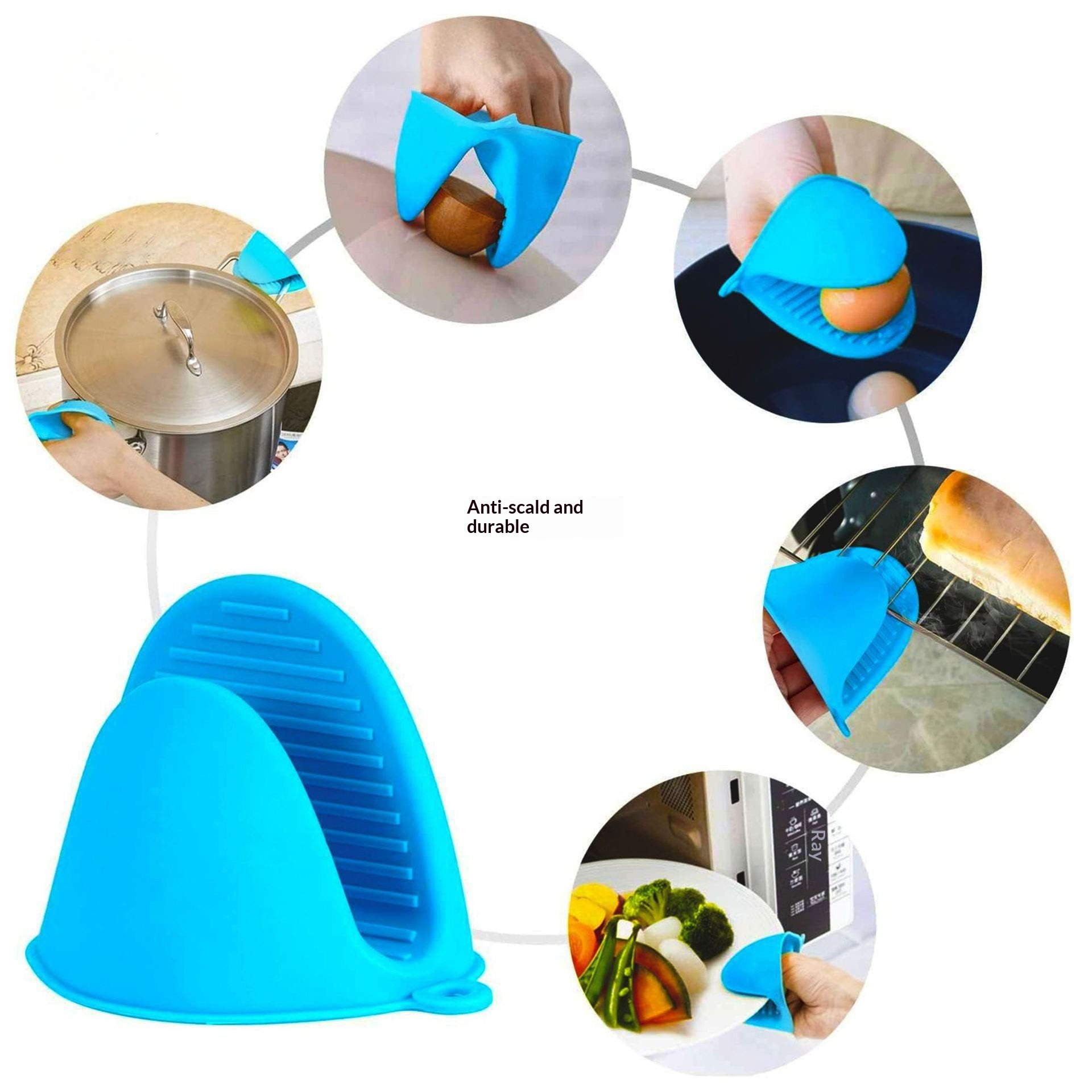 Silicone Anti-heat Gloves for  - Oven Mitt Silicone reseña y precio