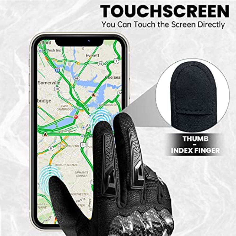 Motorcycle Gloves Touchscreen  - Motorcycle Glove Knuckle reseña y precio