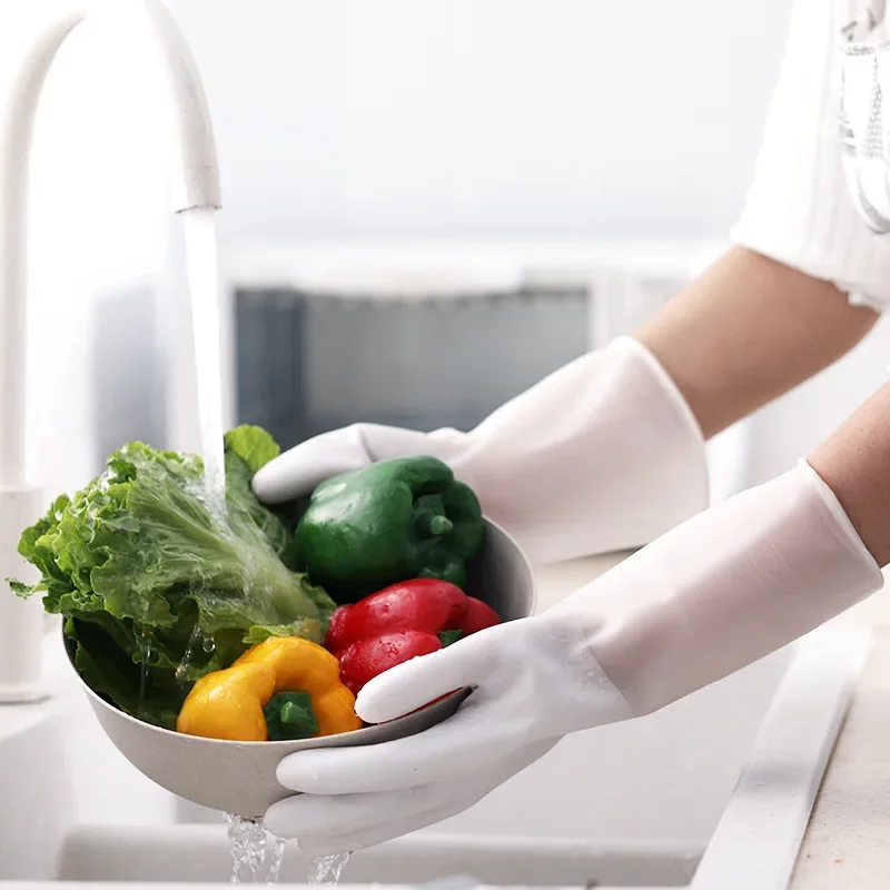 Dishwashing Cleaning Gloves Si - Dish Glove Rubber reseña y precio