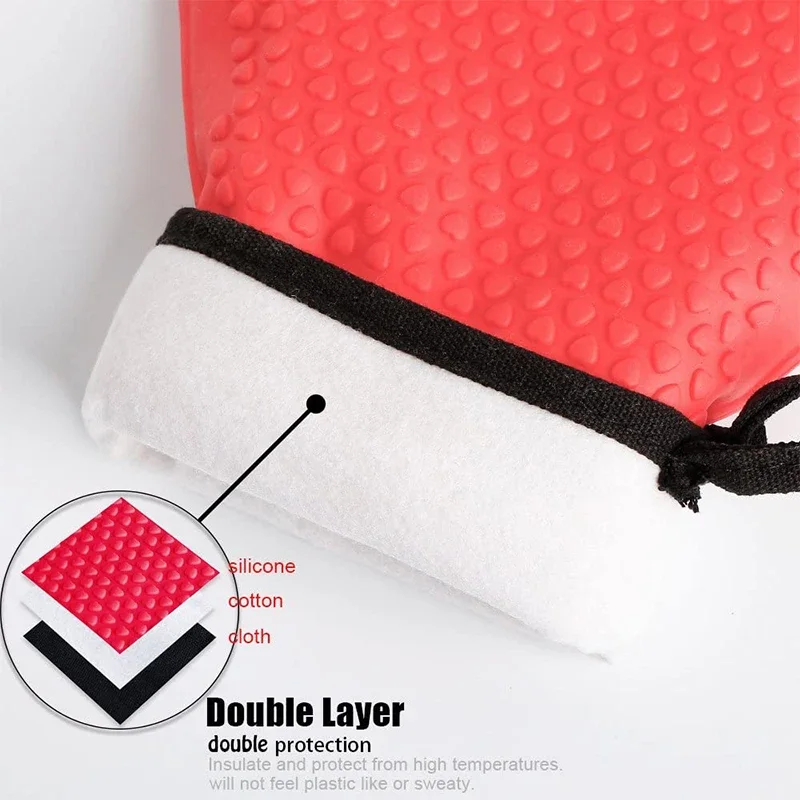 1/2Pcs Anti-Scald Silicone Ove - Oven Mitt Silicone reseña y precio