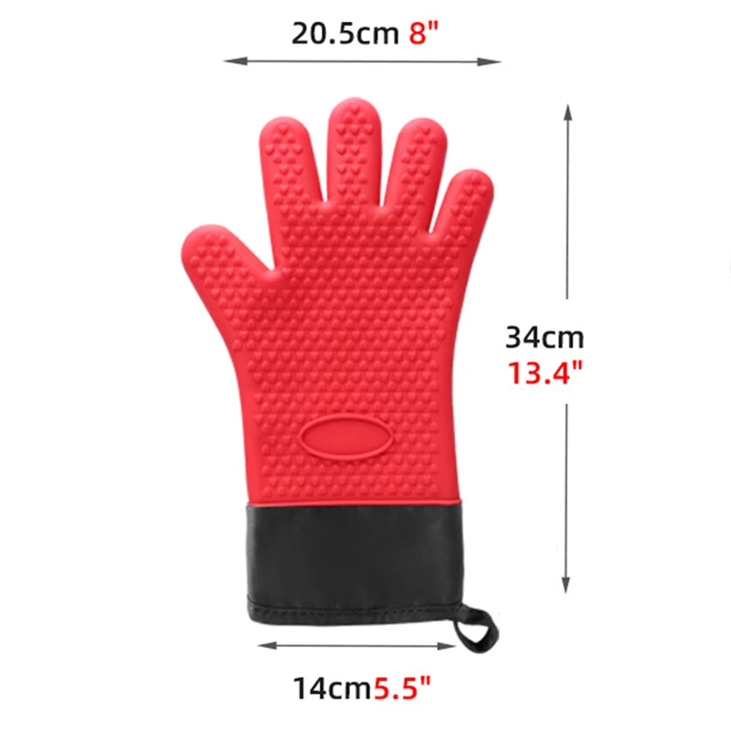 1/2Pcs Anti-Scald Silicone Ove - Oven Mitt Silicone reseña y precio