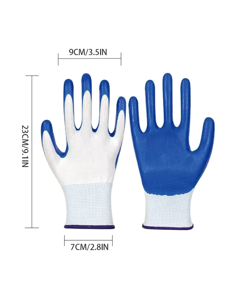 3 Pairs Of Non-slip Wear-resis - Nitrile Mechanic Glove reseña y precio