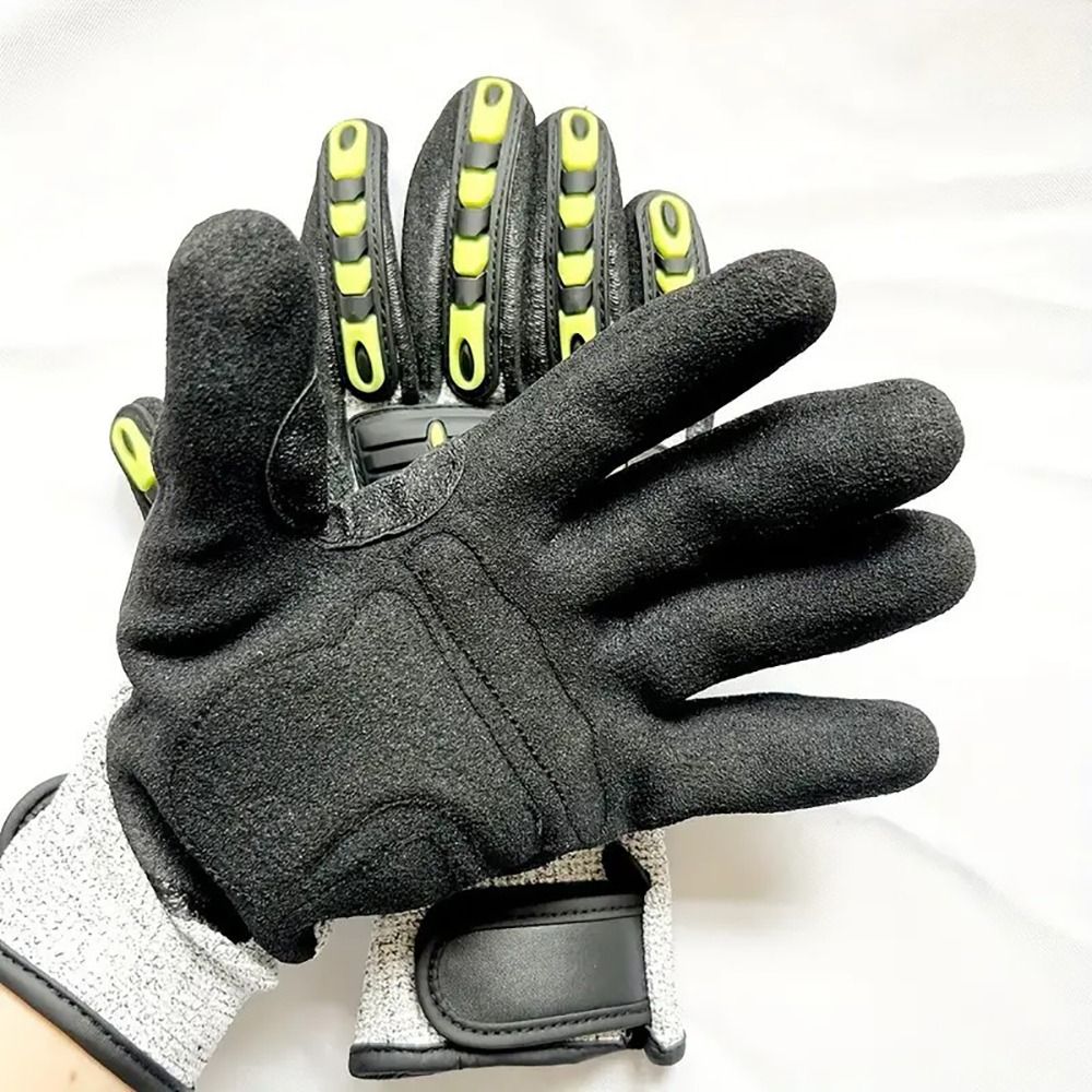 1Pair Anti-vibration Protectio - Nitrile Mechanic Glove reseña y precio