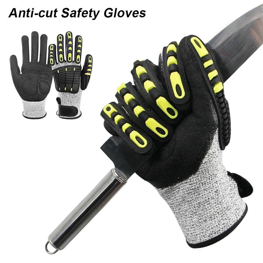 1Pair Anti-vibration Protectio - Nitrile Mechanic Glove reseña y precio